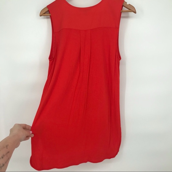 Blood Orange Banana Republic Soft V Tank - Picture 4 of 6